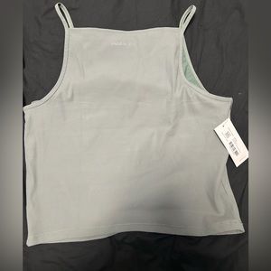 NWT Outdoor Voices Superform Rib High Neck Cami in Laurel wreath size L